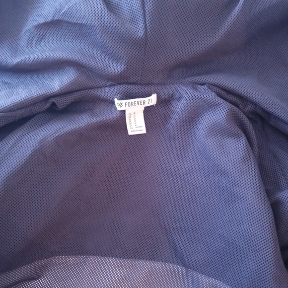 🪷 Forever 21 Red, White, Blue Windbreak Hood Jacket. - Picture 4 of 11